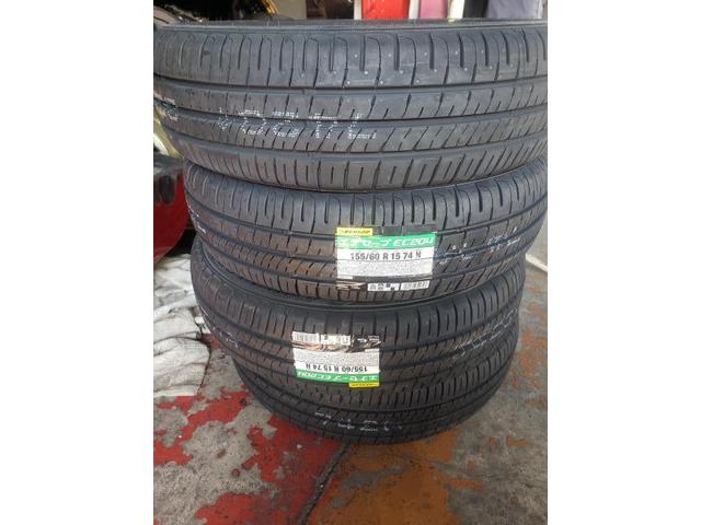 R1　CBA-RJ1　155/60R15　タイヤネット購入　持込タイヤ交換　タイヤ交換　車検整備　　輸入車修理・板金塗装・車検整備　伊丹市　尼崎市　宝塚市　川西市　西宮市　神戸市　豊中市　大阪　お客様歓迎　代車無料