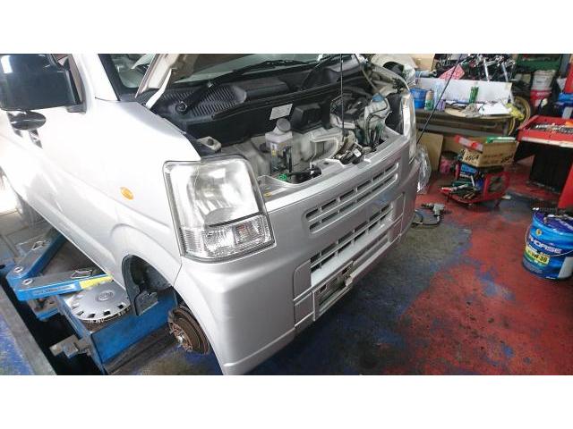 マツダ　スクラムワゴン　電装系修理　　タイヤネット購入　持込タイヤ交換　タイヤ交換　車検整備　　輸入車修理・板金塗装・車検整備　伊丹市　尼崎市　宝塚市　川西市　西宮市　神戸市　豊中市　大阪　お客様歓迎　代車無料