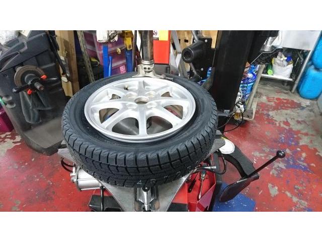 ミライース　DBA-LA300S　155/65R14　タイヤネット購入　持込タイヤ交換　タイヤ交換　車検整備　　輸入車修理・板金塗装・車検整備　伊丹市　尼崎市　宝塚市　川西市　西宮市　神戸市　豊中市　大阪　お客様歓迎　代車無料