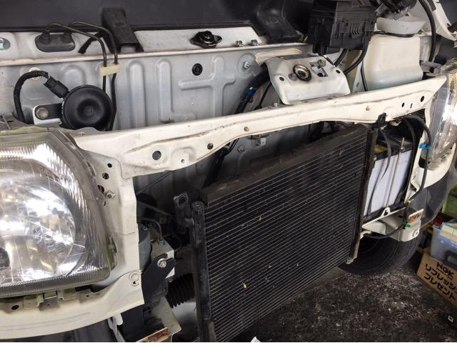 ホンダ　バモス冷却水漏れ　【加西市 加東市 小野市 三木市 西脇市 多可郡の車検・整備・取付はエム・ケー自工】