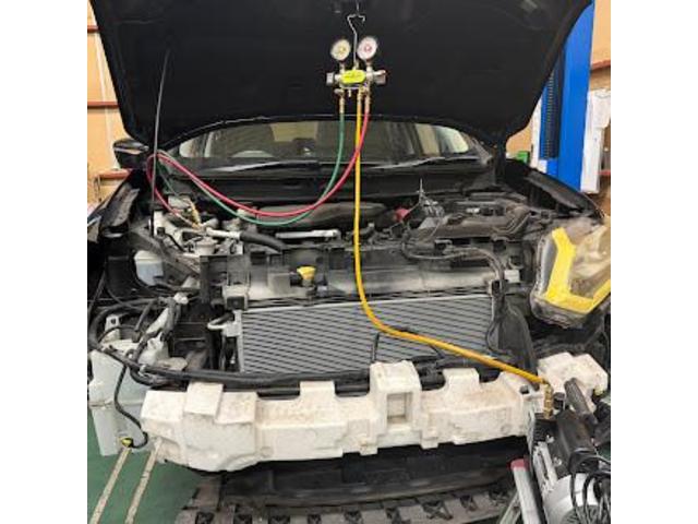 日産　エクストレイル　吸排気系修理・整備日産 エクストレイル（T32）のエアコン不調修理を行いました｜泉大津市・和泉市・高石市・堺市周辺