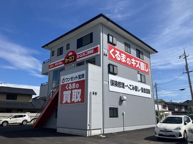 スバル　レガシィ　後ろタイヤ上（クォーター）キズ・へこみ直し　宝塚市カーコンビニ倶楽部