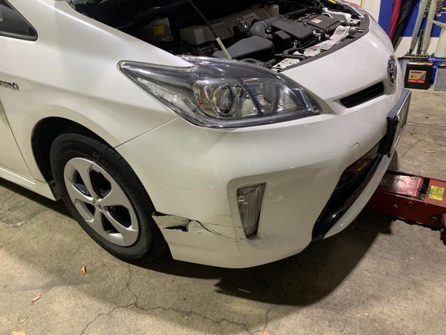 30プリウス バンパー交換