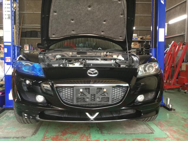 ＲＸ-8フロントバンパー交換です！