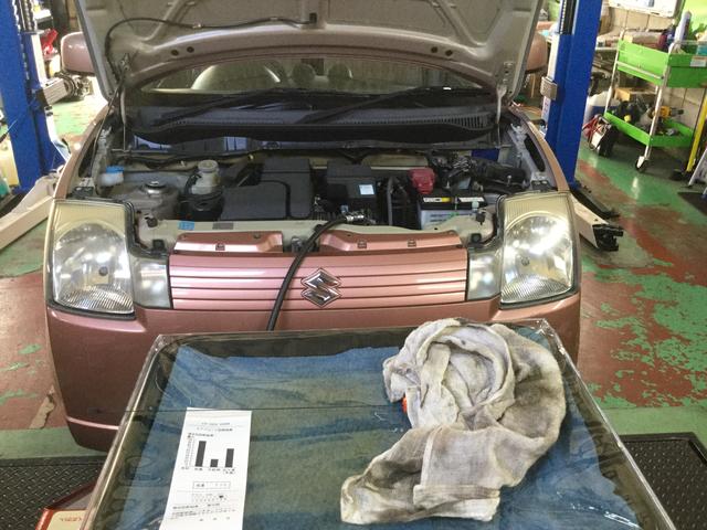 車検入庫頂きましたアルトです。