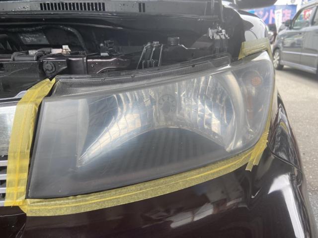 トヨタ bB QNC21 ヘッドライトクリーニング ヘッドライト磨き ヘッド