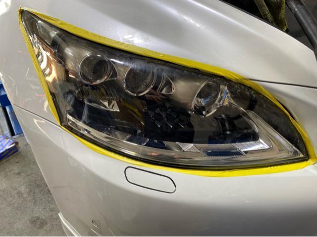 レクサス LEXUS LS460後期 バージョンC VerC ヘッドライト磨き レクサス LEXUS LS460後期 バージョンC VerC ヘッドライト磨き