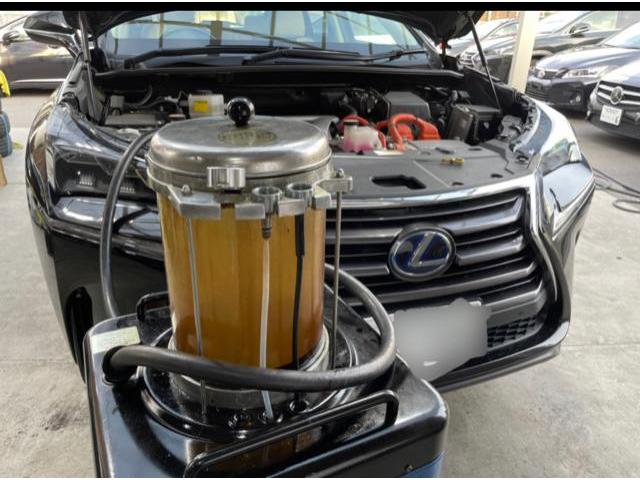 レクサス　NX300h オイル交換　大阪市　羽曳野市　藤井寺市　富田林市　八尾市　堺市