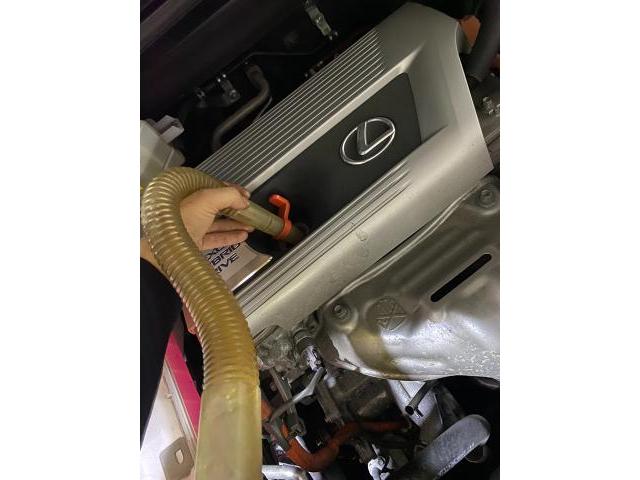 レクサス　NX300h ハイブリッド オイル交換　大阪市　羽曳野市　藤井寺市　富田林市　八尾市　堺市