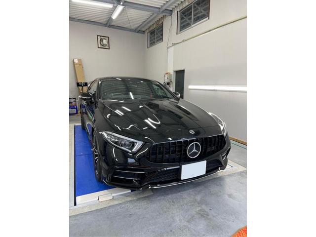 メルセデス・ベンツ　CLS53 パナメリカーナグリル交換　取り付け　カスタム　株式会社ワイズ 無料代車　当日車検OK　岸和田　和泉　泉佐野　堺　貝塚　忠岡　高石　熊取