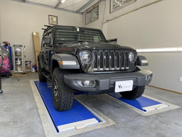 JEEP　ラングラー　ルビコン　車検　エンジンオイル交換　株式会社ワイズ 無料代車　当日車検OK　岸和田　和泉　泉佐野　堺　貝塚　忠岡　高石　熊取