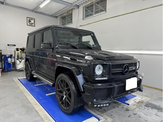 メルセデスAMG　G63　ゲレンデ　ハンドル振れ診断　ステアリングダンパー交換　株式会社ワイズ 無料代車　当日車検OK　岸和田　和泉　泉佐野　堺　貝塚　忠岡　高石　熊取