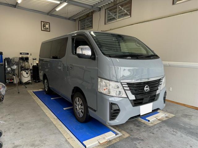 ニッサン　キャラバン　E26 エンジンオイル交換　ディーゼル　株式会社ワイズ 　無料代車　当日車検OK　岸和田　和泉　泉佐野　堺　貝塚　忠岡　高石　熊取
