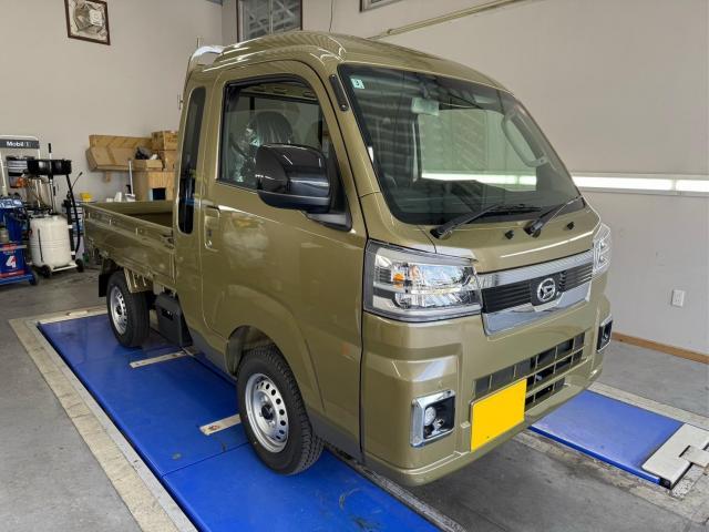 ダイハツ　ハイゼットトラック　ジャンボ　フローティングナビ　取り付け　ETC　ドラレコ　株式会社ワイズ　岸和田自動車整備工場　アンドロイドナビ　ATOTO　９インチ　社外ナビ　和泉　高石　泉大津　泉佐野　堺　軽自動車　電装品取付　軽トラック