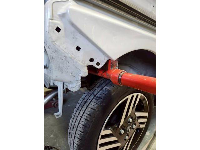 日産　ルークス　板金・外装補修　自損事故