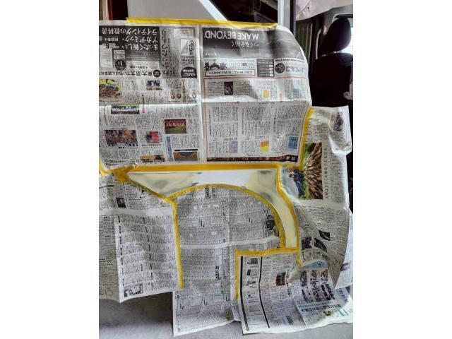 日産　ルークス　板金・外装補修　自損事故