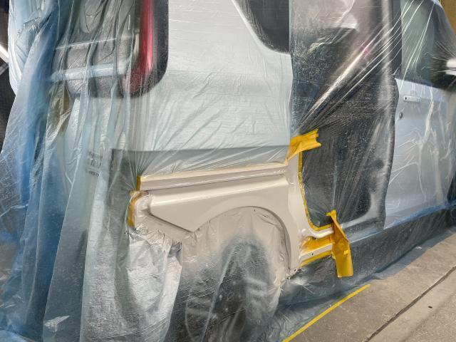 日産　ルークス　板金・外装補修　自損事故