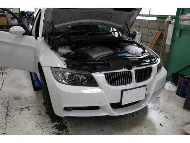 BMW E90 323i M sport エンジンフラッシング～エンジンオイル交換