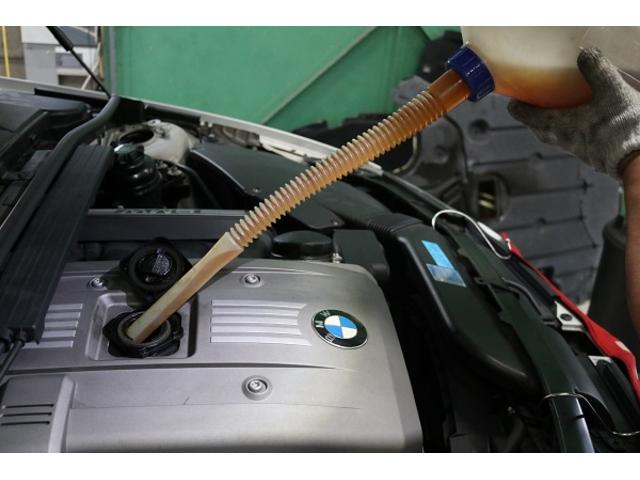 BMW E90 323i M sport エンジンフラッシング～エンジンオイル交換