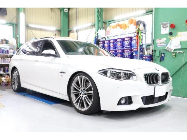 BMW F11 523i M sport エンジンオイル交換 メンテナンス