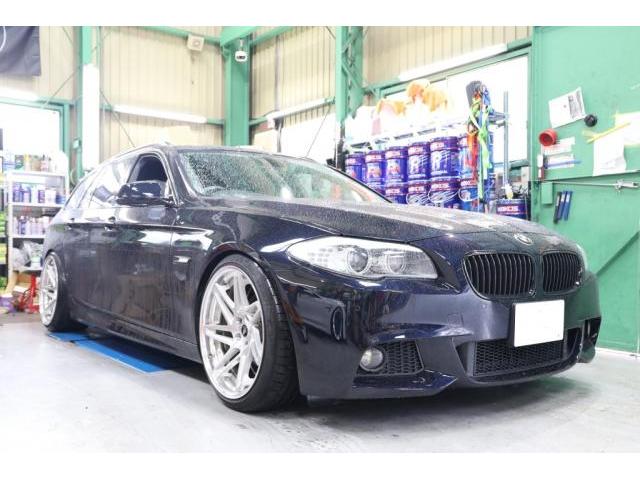 BMW F11 523i M sport エンジンオイル交換 メンテナンス