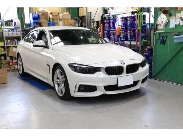 BMW F36 420i M sport エンジンオイル交換 メンテナンス