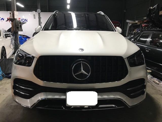 167　GLE400D　パナメカリーナグリル　マット塗装　兵庫県　大阪府　伊丹市　尼崎市　西宮市　宝塚市　川西市　整備　修理　車検　板金　カスタム　持ち込み　取付 


