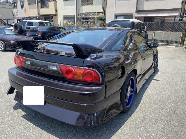 180SX　ガソリンタンク洗浄　タービン交換　タイヤ交換　
兵庫県　大阪府　伊丹市　尼崎市　西宮市　宝塚市　川西市　整備　修理　車検　板金　カスタム　持ち込み　取付 