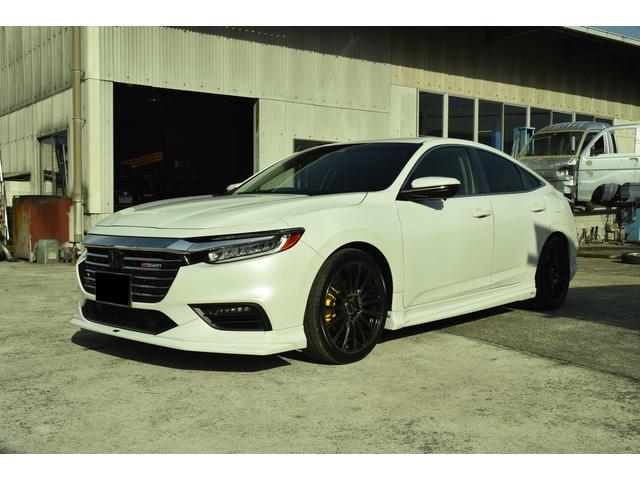 ホンダ　インサイトのブレーキキャリパー塗装　無限　ホイール　神崎郡