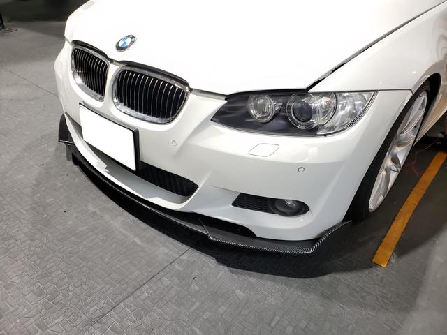 トリプルエス　京都　外車、輸入車修理　Ｅ93　ＢＭＷ　335ｉ　フロント社外汎用カナード取付