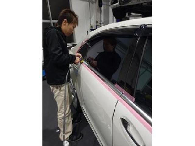 トリプルエス　京都　外車、輸入車修理　メルセデスベンツ　W221　S550　Sクラス　メッキモール研磨