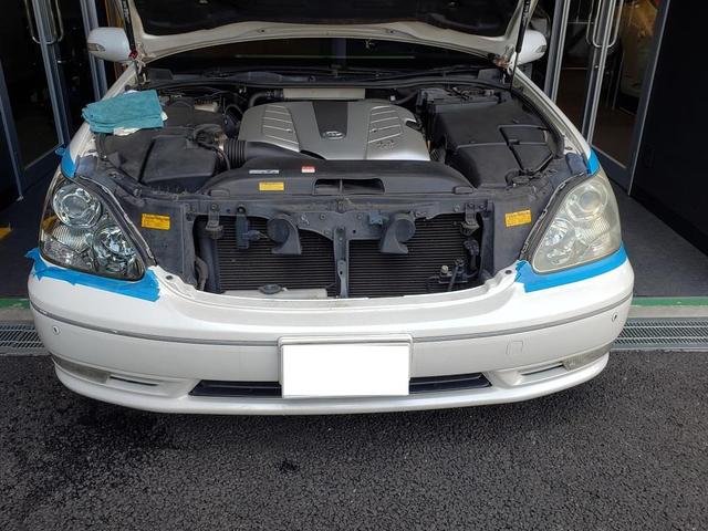 トリプルエス　京都　外車、輸入車修理　トヨタ　UCF30セルシオ後期　ヘッドライトレンズ研磨