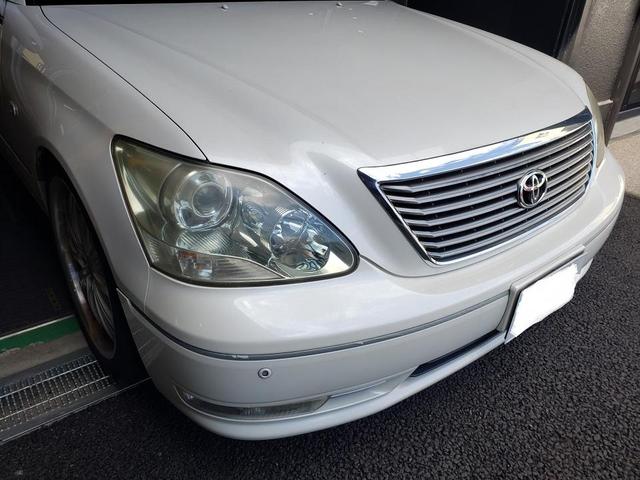 トリプルエス　京都　外車、輸入車修理　トヨタ　UCF30セルシオ後期　ヘッドライトレンズ研磨