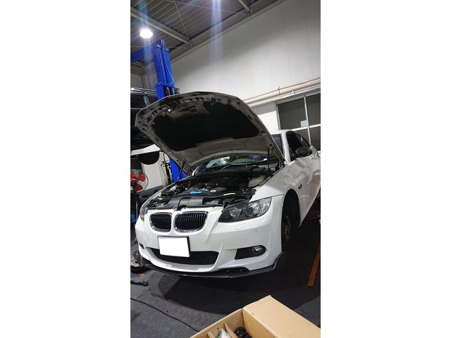 トリプルエス　京都　外車、輸入車修理　BMW　E92　車高調取付