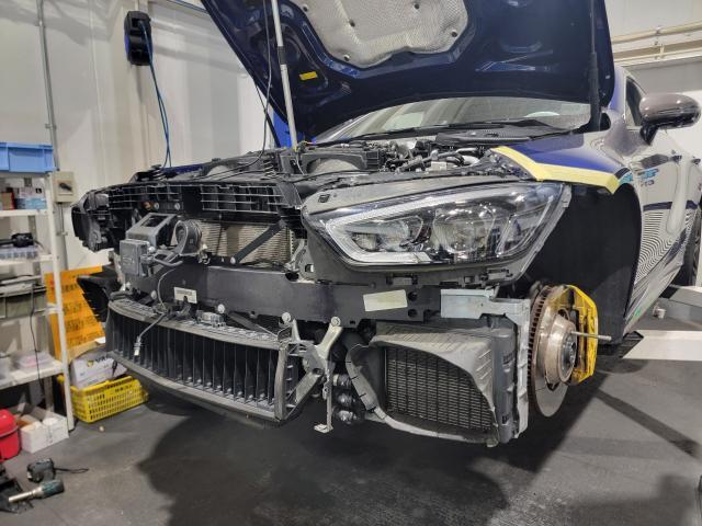 トリプルエス　京都　外車　輸入車整備　京都府　I様　メルセデスＡＭＧ　ＧＴ　ラジエーター交換　エンジン関連修理・整備