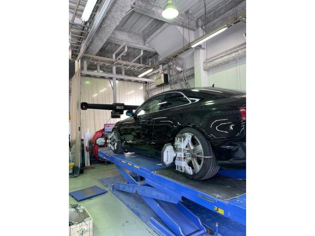 大阪府！東大阪市より！アウディA5車高調整、4輪トータルアライメント測定いたしました！