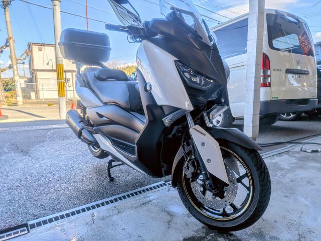 ヤマハ　バイク　X-MAX　セキュリティー取付　セラミックコーティング施工　奈良　生駒