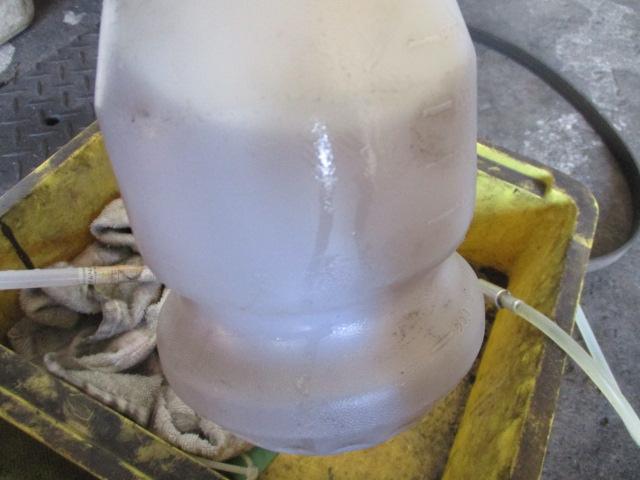 CVTオイル圧送交換　過走行車も作業します　トヨタアルファード　車検整備　大阪府　大阪市　堺市　松原市