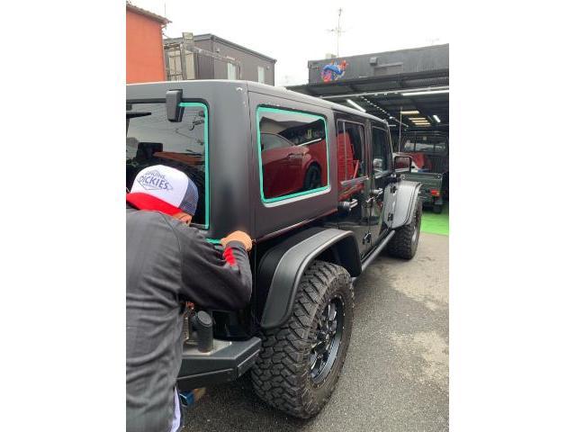 jeep ラングラー　チッピング塗装