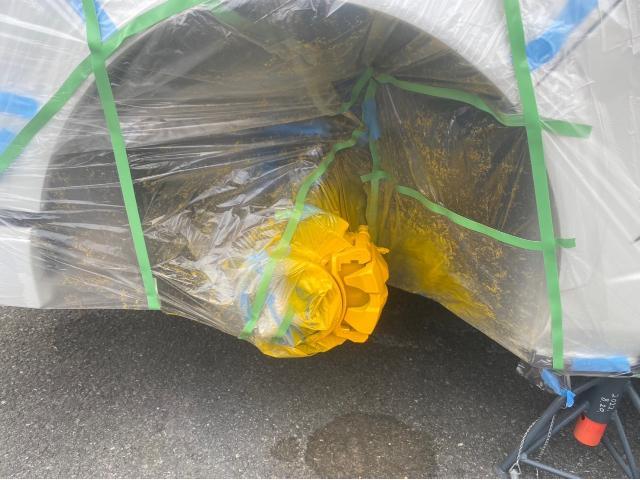 トヨタ　ハイエース　キャンピングカー　キャリパー塗装