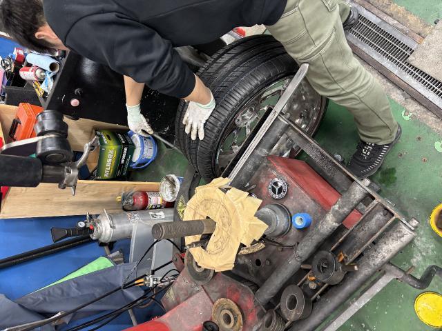 メルセデス・ベンツ　Ｓクラス　AMG 社外　22インチ　ホイール　タイヤ交換