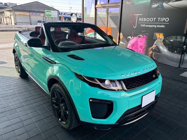 ランドローバー　レンジローバーイヴォークコンバーチブル　ティファニーブルー　フルラッピング