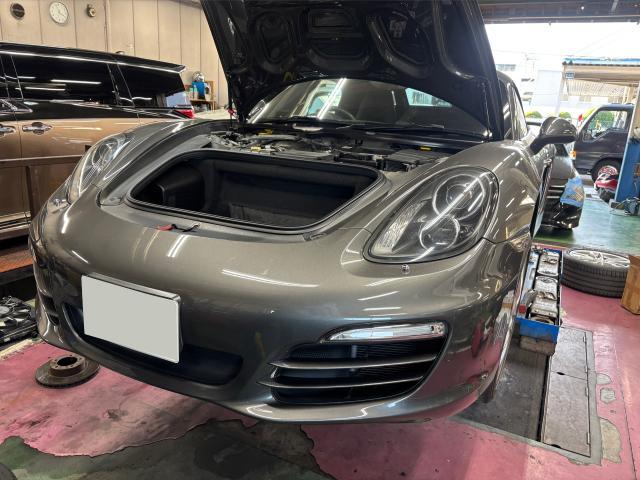 ポルシェ　ボクスター　981 ブレーキパッド、ローター交換