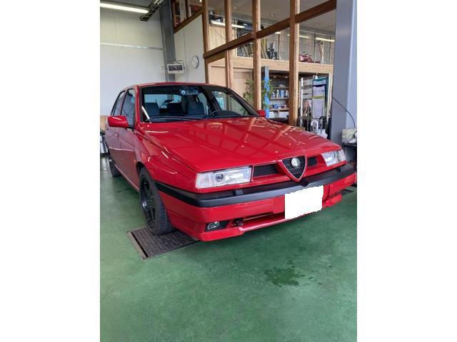 持ち込み車両のリフレッシュ　アルファロメオ　アルファ155 　整備工場　車検　修理　鈑金　塗装　事故修理 保険各種 パーツ持込取付　奈良　北葛城郡 広陵町 磯城郡 田原本町　大和高田市　橿原市　葛城市　香芝市　御所市