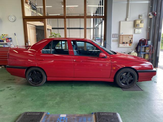 持ち込み車両のリフレッシュ　アルファロメオ　アルファ155 　整備工場　車検　修理　鈑金　塗装　事故修理 保険各種 パーツ持込取付　奈良　北葛城郡 広陵町 磯城郡 田原本町　大和高田市　橿原市　葛城市　香芝市　御所市