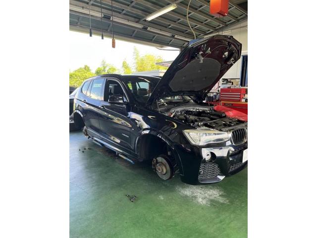 12ヵ月点検整備及びタイヤ交換 BMW X3 LDA-WY20　地域密着　整備工場　車検　修理　鈑金　塗装　事故修理 保険各種 パーツ持込取付　奈良　北葛城郡 広陵町 磯城郡 田原本町　大和高田市　橿原市　葛城市　香芝市　御所市