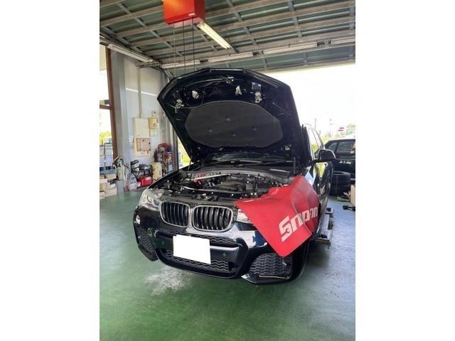 12ヵ月点検整備及びタイヤ交換 BMW X3 LDA-WY20　地域密着　整備工場　車検　修理　鈑金　塗装　事故修理 保険各種 パーツ持込取付　奈良　北葛城郡 広陵町 磯城郡 田原本町　大和高田市　橿原市　葛城市　香芝市　御所市