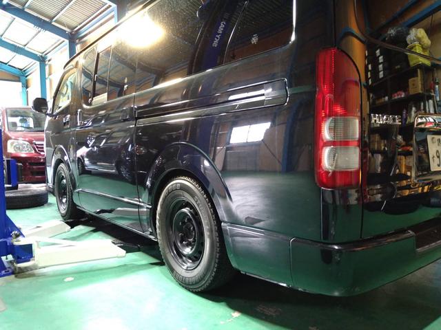 トヨタ　ハイエース　車高戻し　和泉市　自動車工房ＰＲＯＵＤ