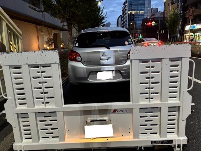 三菱　ミラージュ　レッカー　故障レッカー　ロードサービス　#proudcorporation株式会社 #自動車工房proud #近畿運輸局認証工場 #車検 #整備 #新車販売 #中古車販売 #レッカー#大阪レッカー#ロードサービス