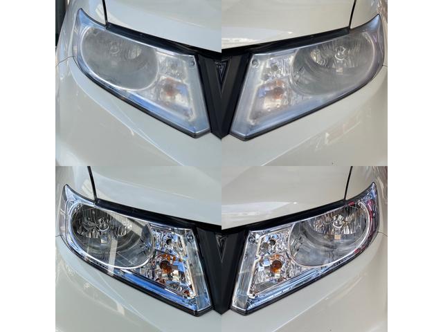 ヘッドライトリペア！白くくすんでしまったライトも新車の様なかがやきを！